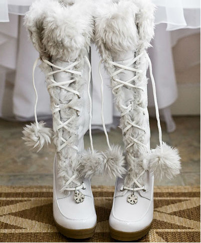 зимняя обувь невесты